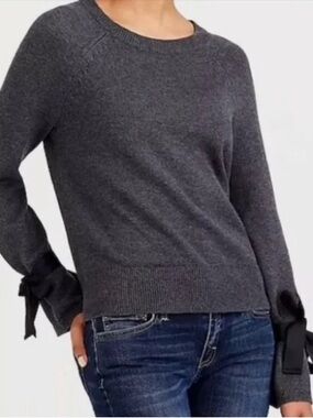 J. Crew Mercantile Bow Sleeve Sweater